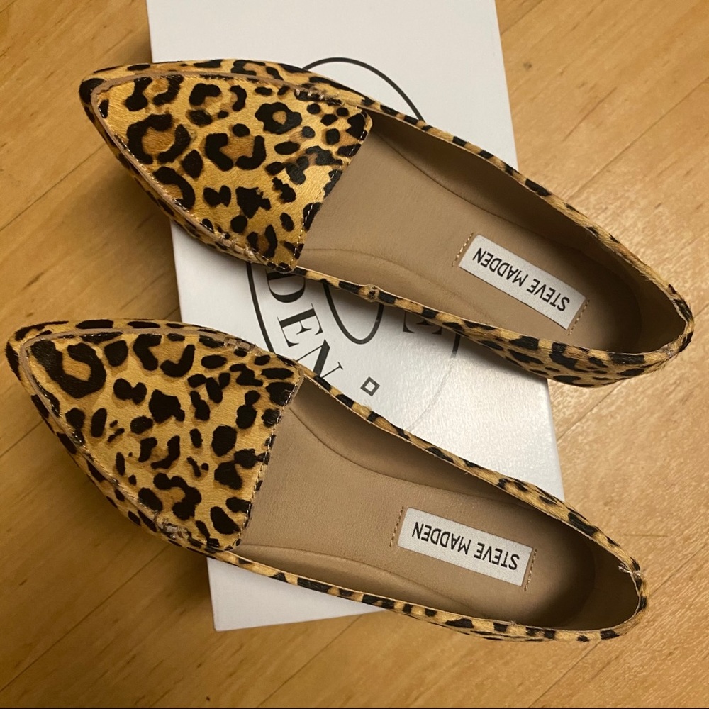 Steve Madden Genuine Feather Calf Hair Loafer